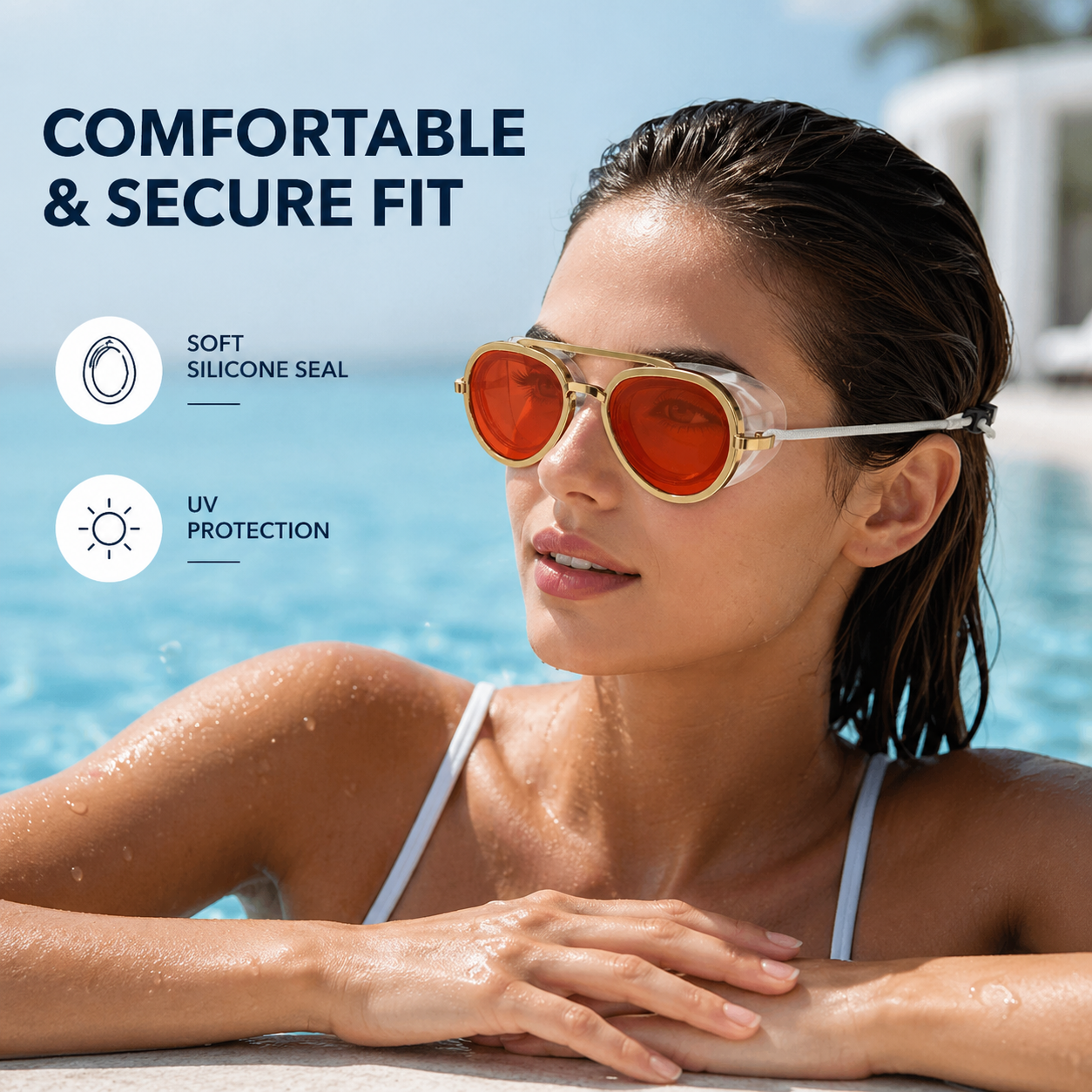 The "Sunglasses" Goggles: 180° Panoramic View & Crystal Clear Vision