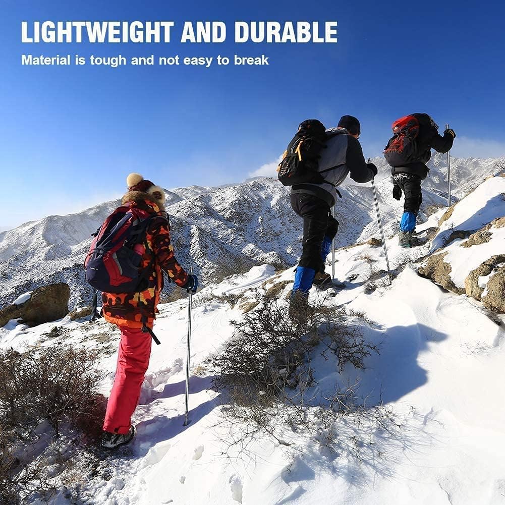 Outdoor Survival Hiking Walking Stick – Collapsible Survival Trekking Pole
