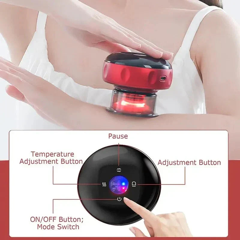 ⚡🔥✨Professional Body Relief Device – Smart Cupping Massager to Ease Soreness & Stiffness