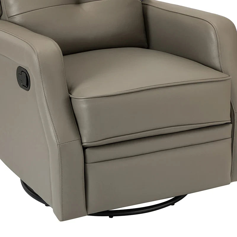 Benito 28.74" Wide Genuine Leather Swivel Rocker Recliner