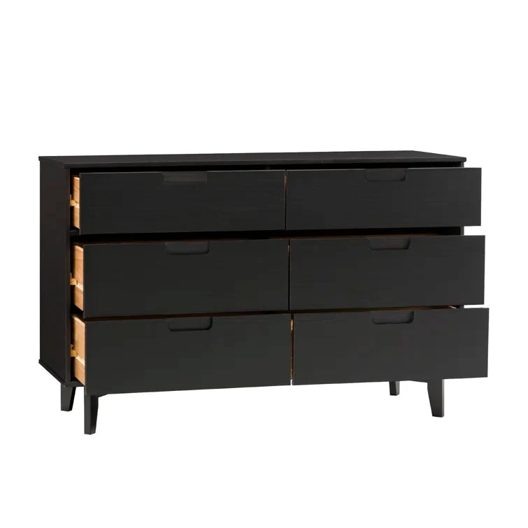 Yarber Groove 6 Drawer Double Dresser