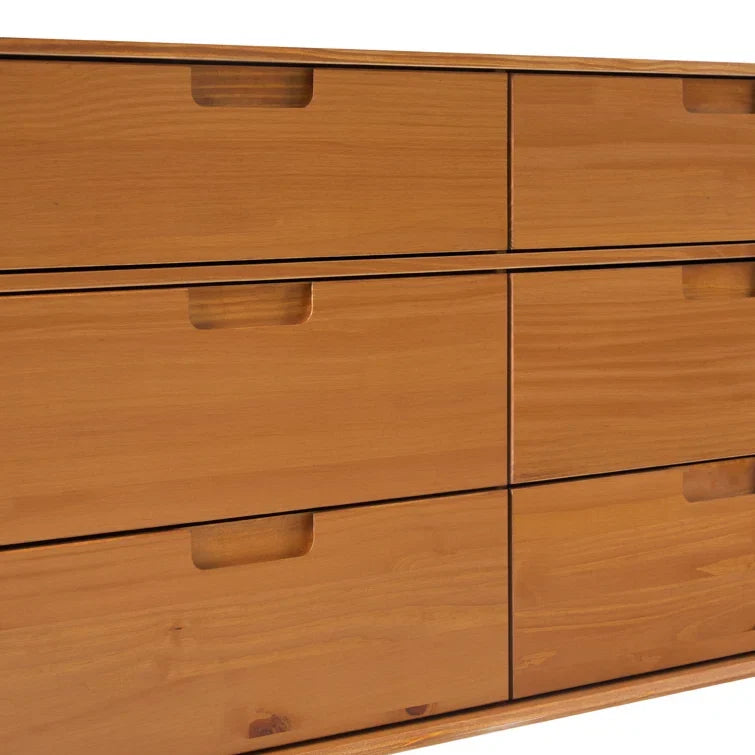 Yarber Groove 6 Drawer Double Dresser