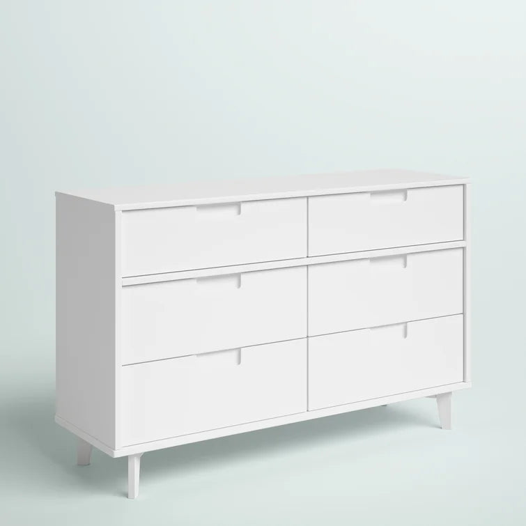 Yarber Groove 6 Drawer Double Dresser