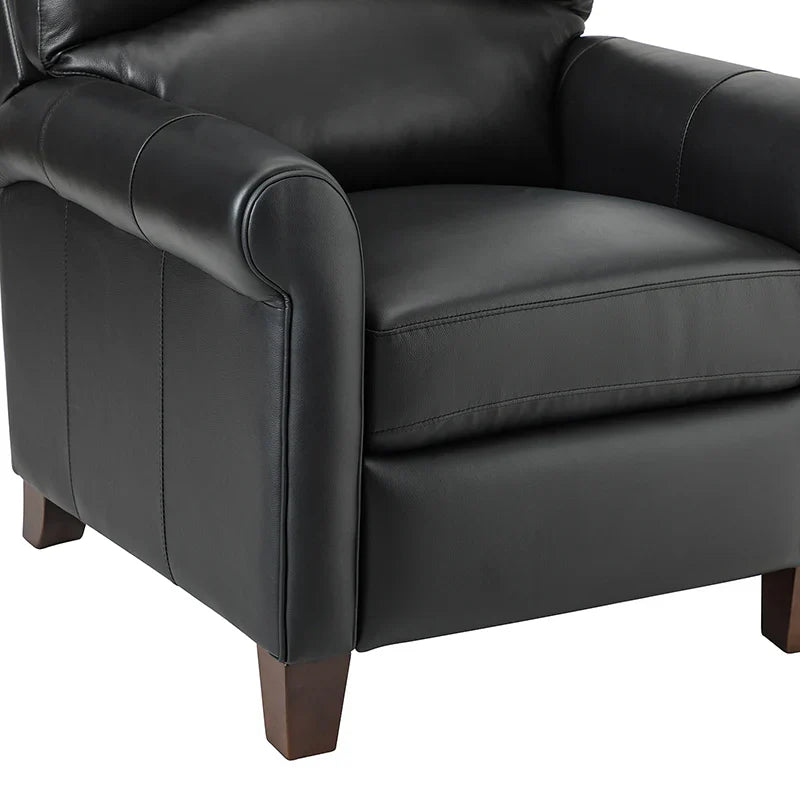 Eliana 33.07" Wide Genuine Leather Manual Recliner