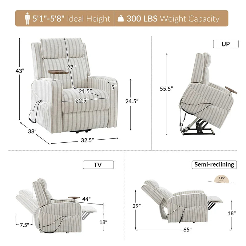 Vernon Farmhouse Charm Power Recliner