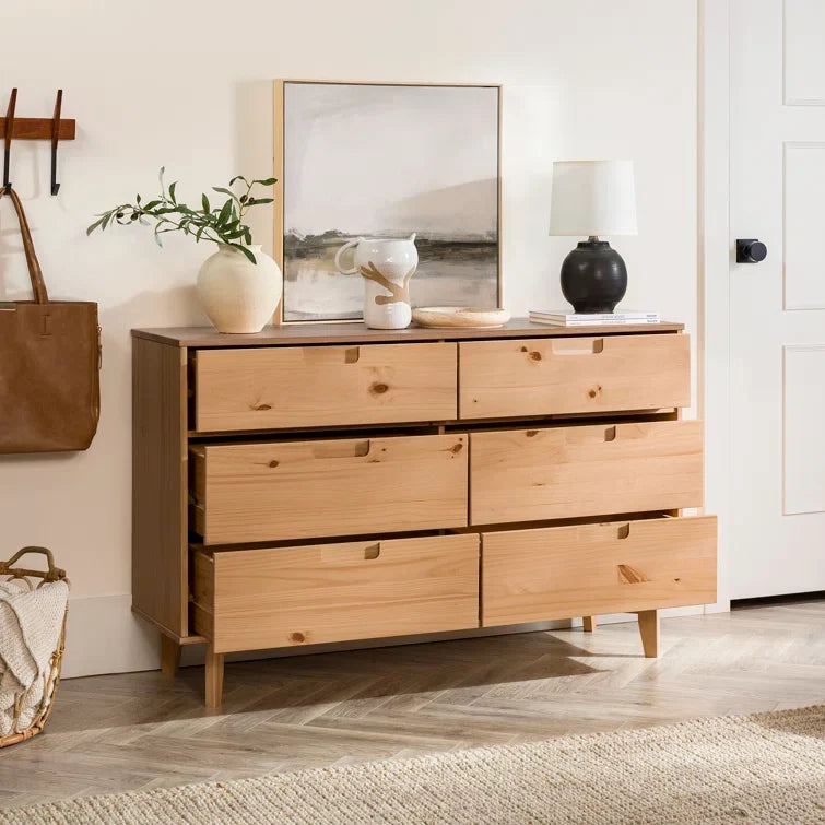 Yarber Groove 6 Drawer Double Dresser