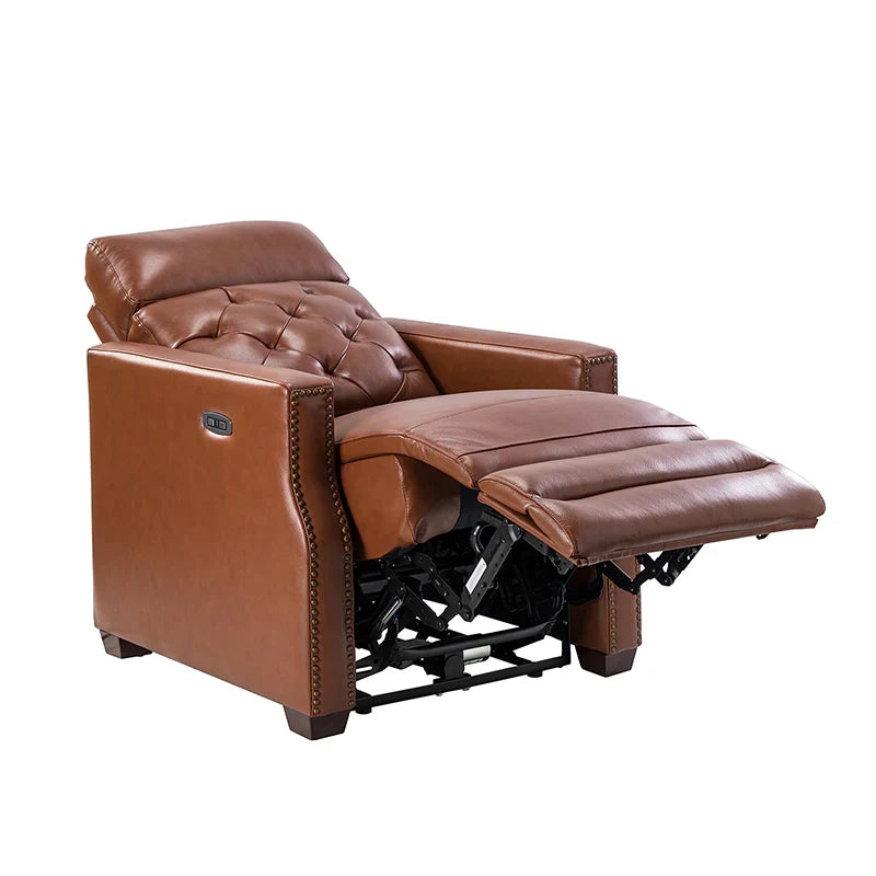 Carlota 31.5" Wide Genuine Leather Power Recliner