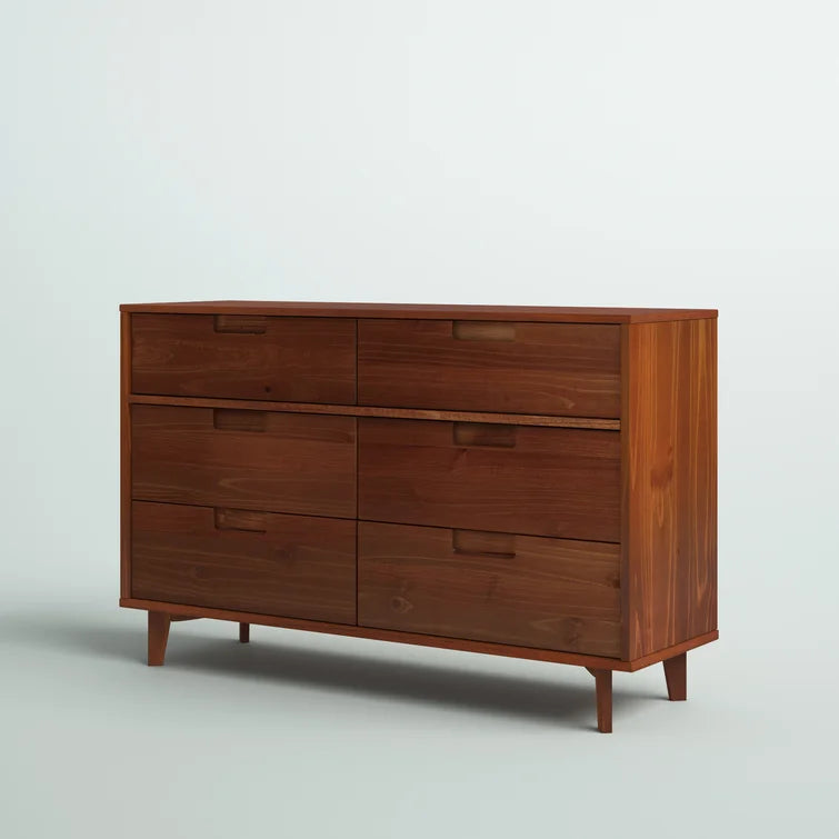 Yarber Groove 6 Drawer Double Dresser