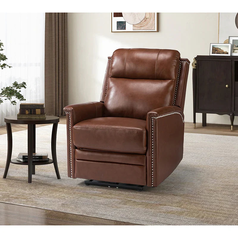 Ottfried Genuine Leather Power Recliner