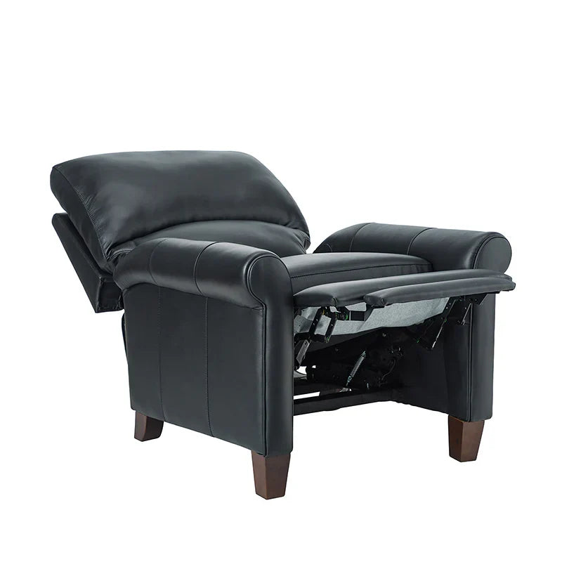 Eliana 33.07" Wide Genuine Leather Manual Recliner