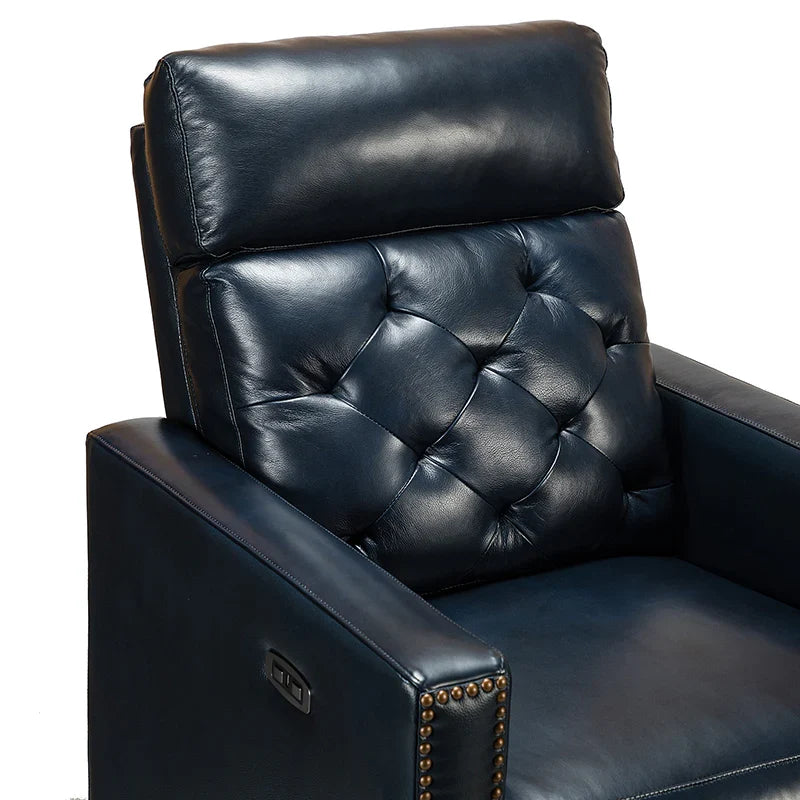 Carlota 31.5" Wide Genuine Leather Power Recliner