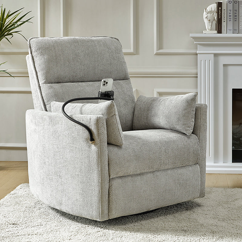 Arthur 38" Power Rocking Swivel Nursery Recliner with USB