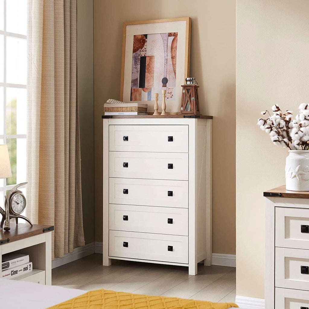 Farmhouse 5 Drawers Dresser Chests