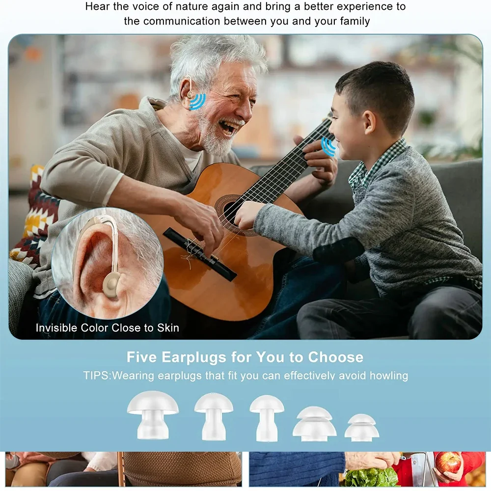 Rechargeable BTE Hearing Aid G-25-BG
