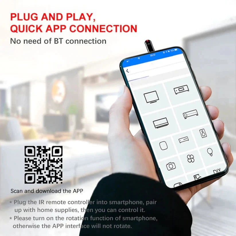 Mini Universal Phone IR Transmitter | All-in-One Smartphone Infrared Remote Blaster 📱📡