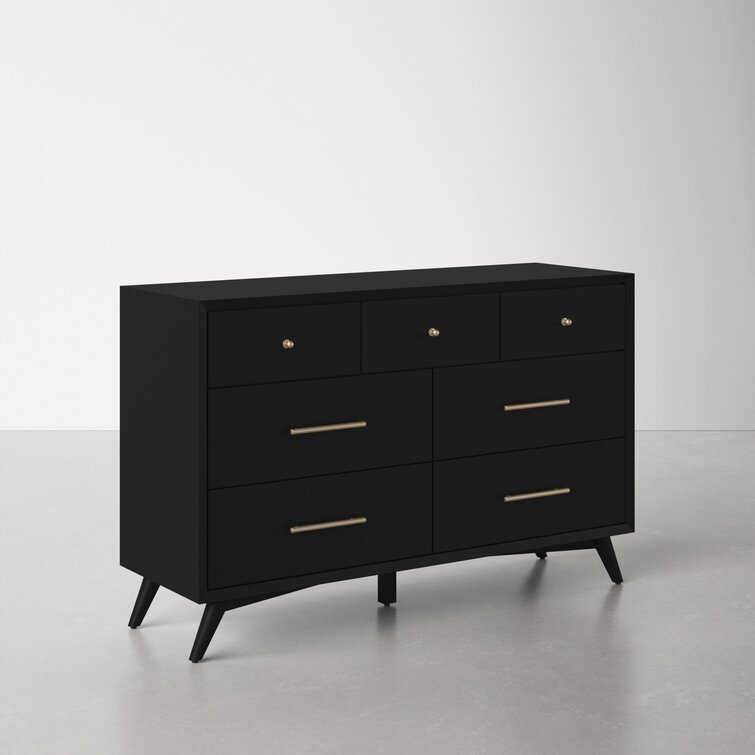7 Drawer Williams 56'' W Solid Wood Dresser