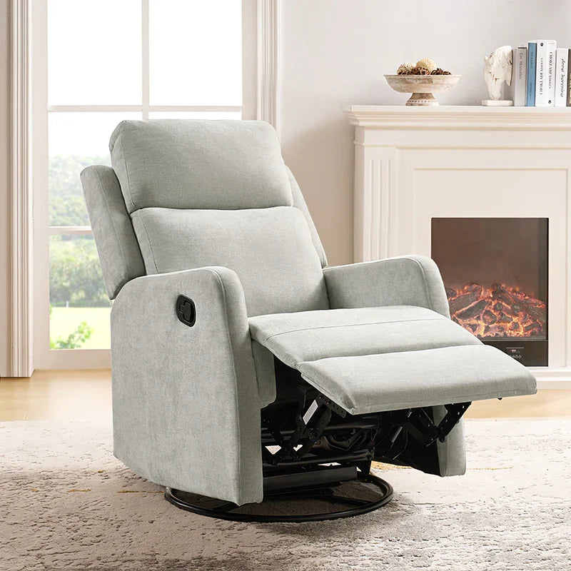 Nicasio Swivel Rocker Recliner with Anti-water Fabric