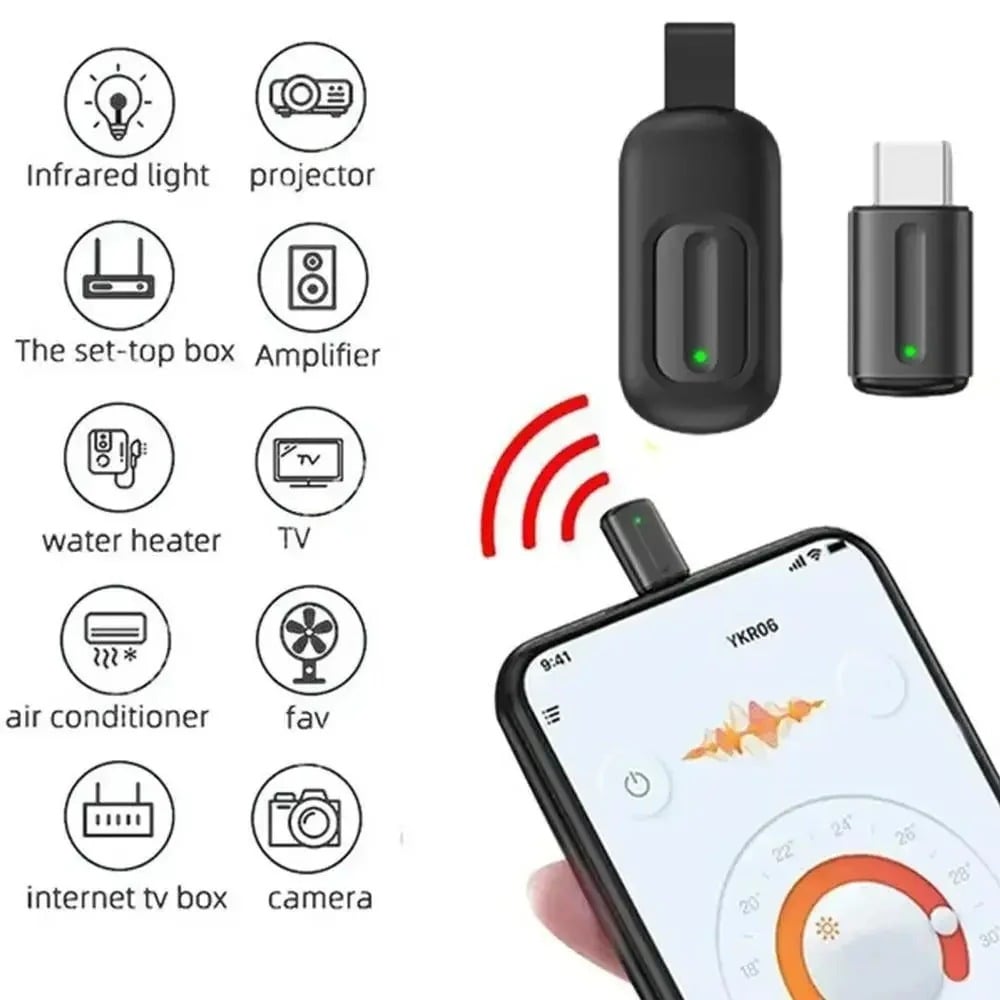 Mini Universal Phone IR Transmitter | All-in-One Smartphone Infrared Remote Blaster 📱📡