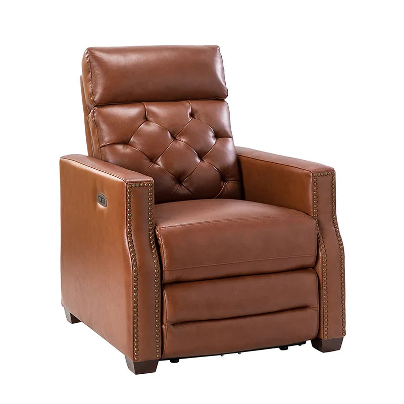 Carlota 31.5" Wide Genuine Leather Power Recliner