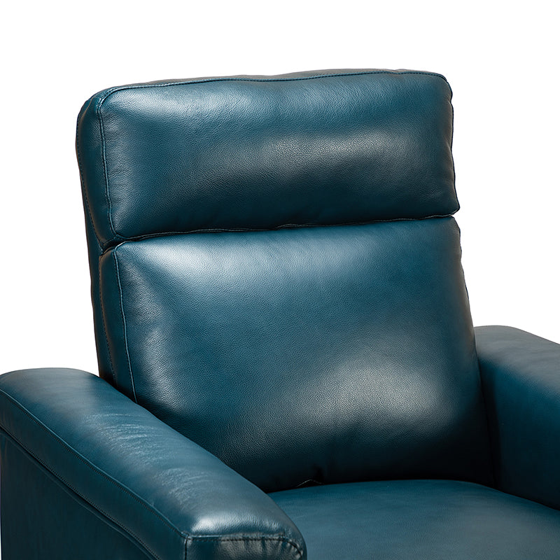 Lea 36.02" Wide Genuine Leather Power Recliner