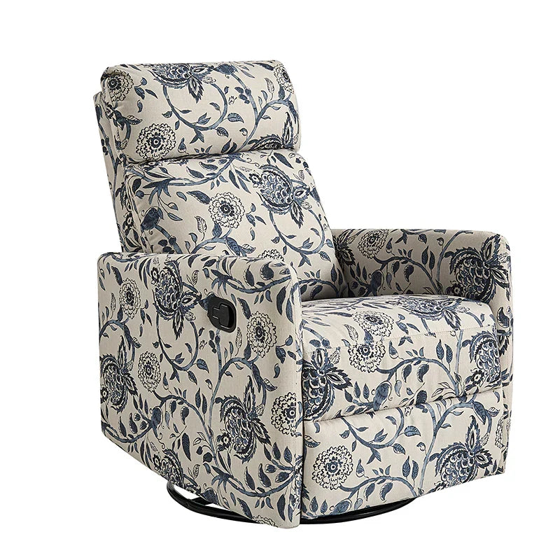 Jessie Mid-century Manual Swivel Recliner