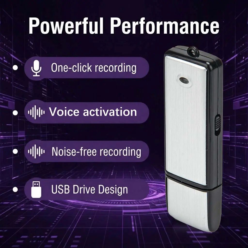 USB Flash Drive Voice Recorder 2-in-1