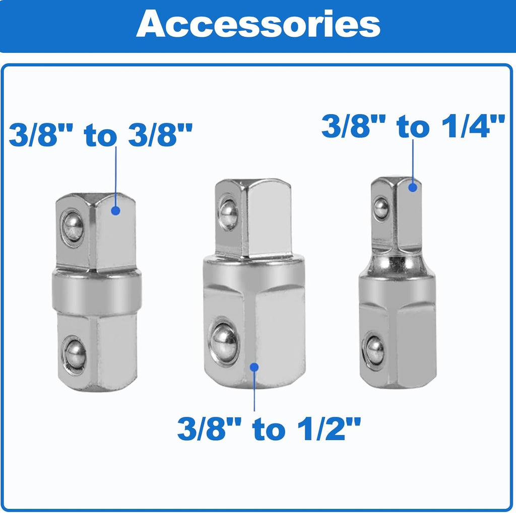 Offset Extension Wrench with Square Drive Adapters
