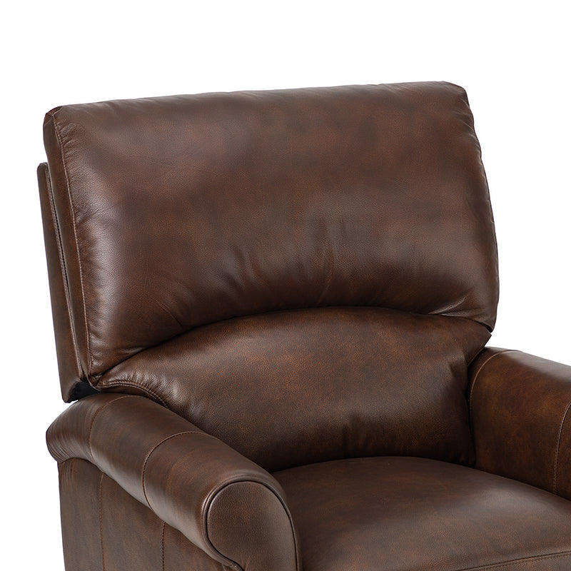 Eliana 33.07" Wide Genuine Leather Manual Recliner