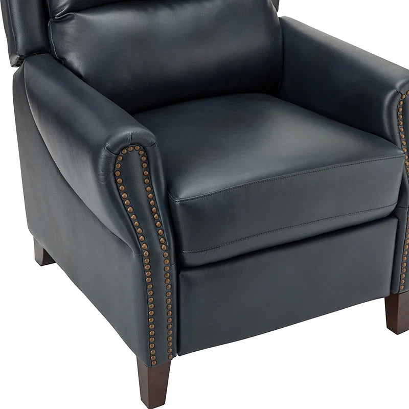 Rosaura 32.68" Wide Genuine Leather Manual Recliner
