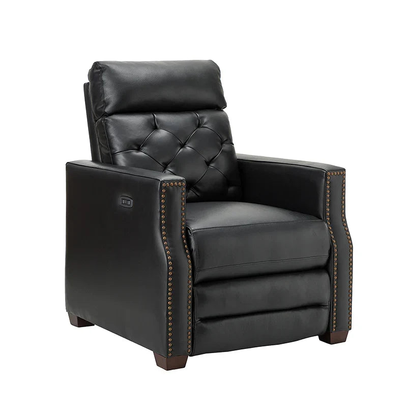 Carlota 31.5" Wide Genuine Leather Power Recliner