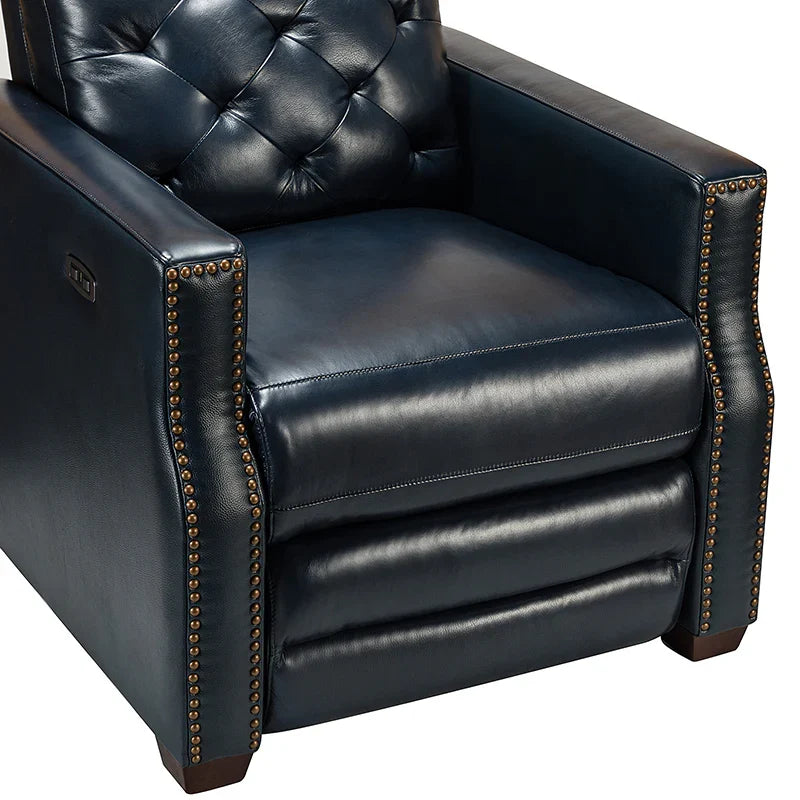 Carlota 31.5" Wide Genuine Leather Power Recliner