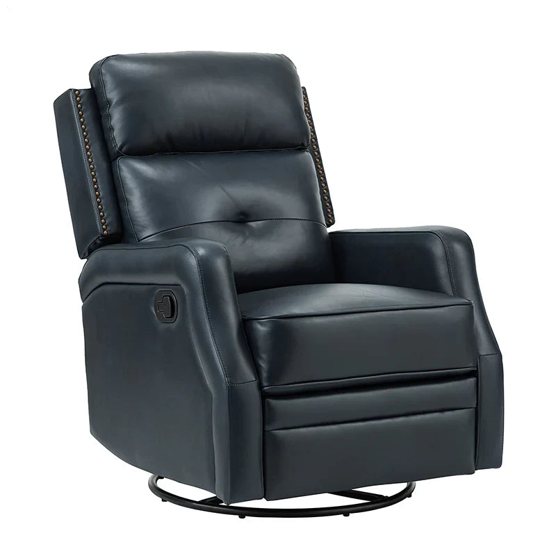 Benito 28.74" Wide Genuine Leather Swivel Rocker Recliner