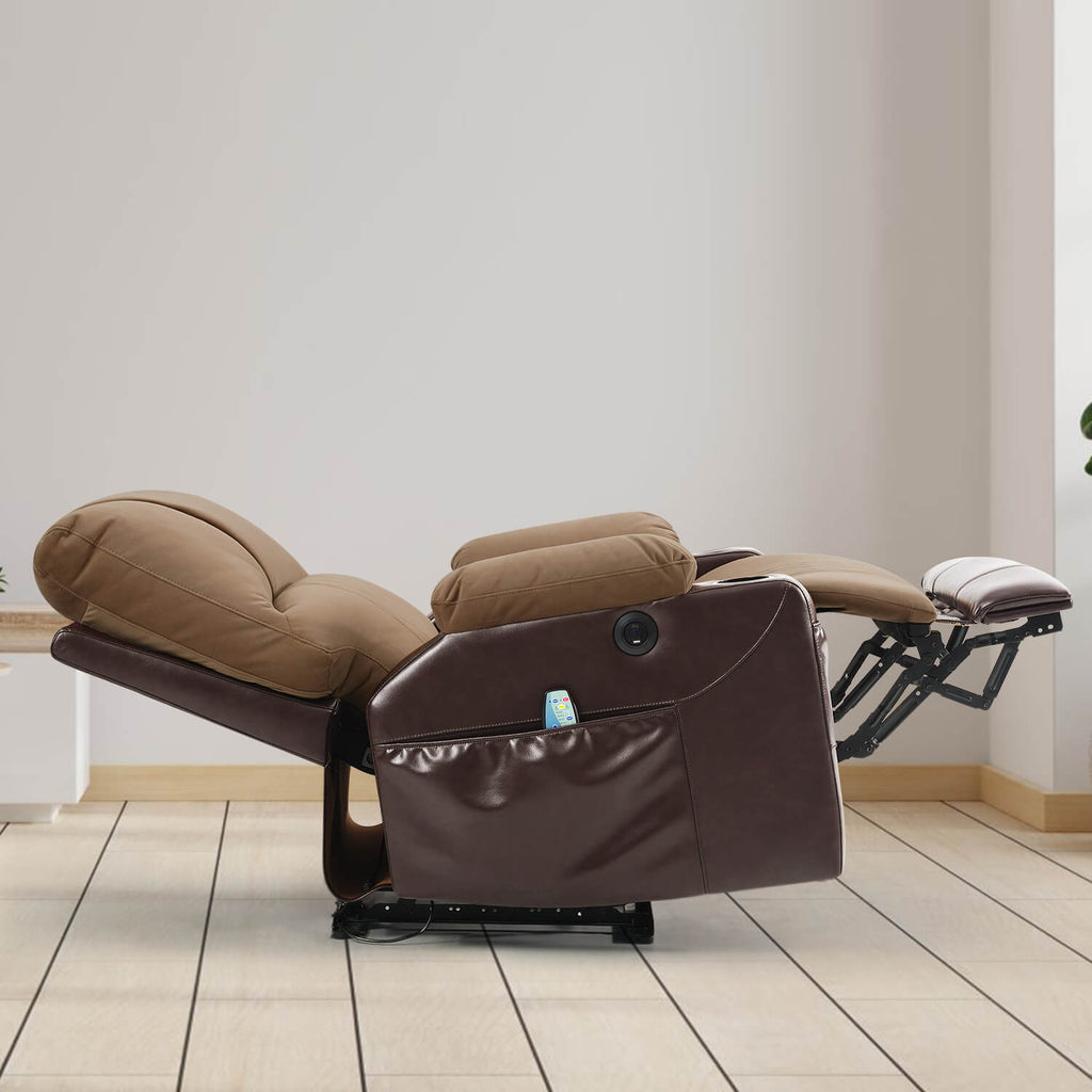 Power Recliner Chair with Heat and Massage, Wall Hugger